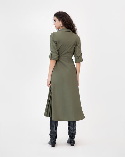 Long Sleeve Midi Shivon Dress