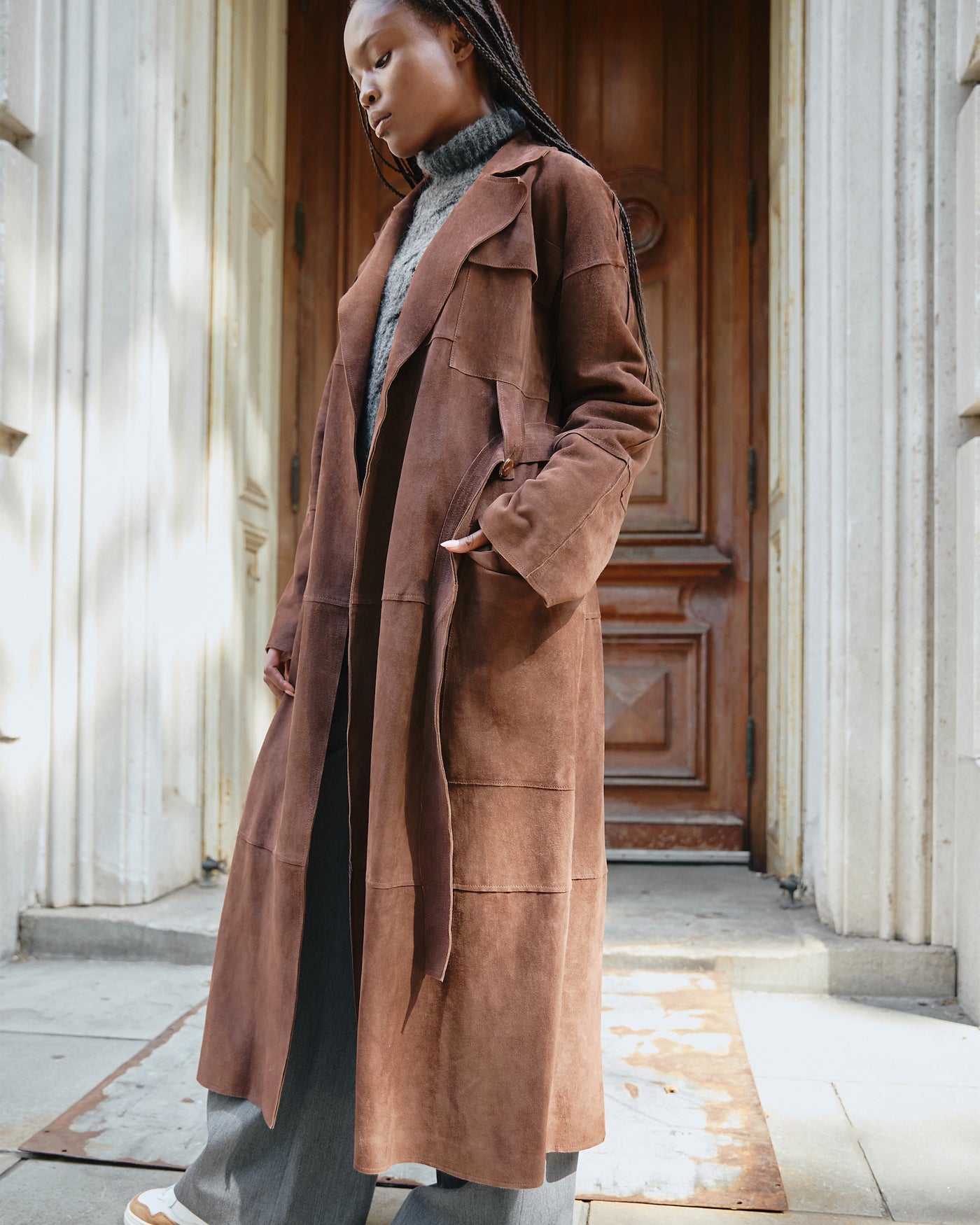 Suede Clayton Coat